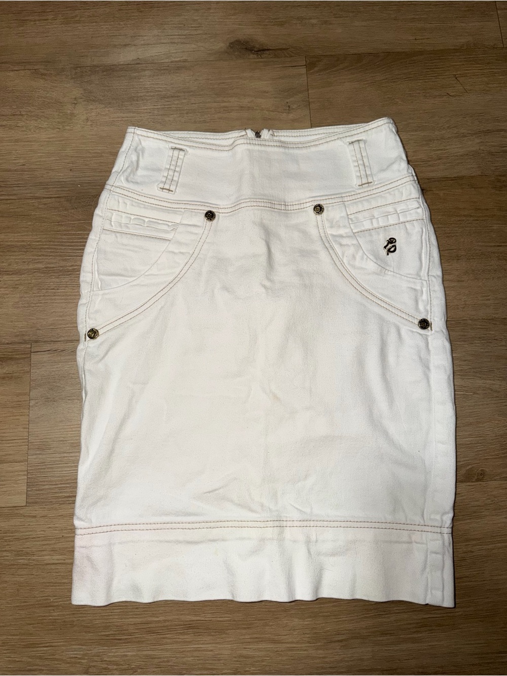 Vía Tolentino  White Maxi Skirt